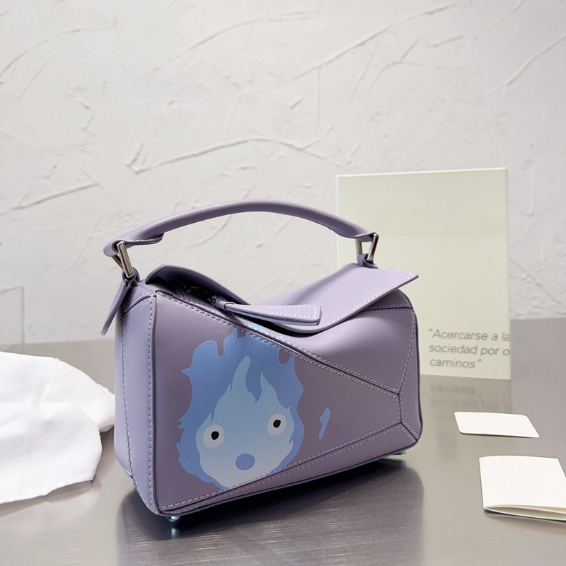 

Luxury handbag designer clutch Loewss Ladies shoulder bag Puzzle Calcifer handbags Leather Fashion crossbody bags High Quality Hal's Moving Castle New 2023, #5 size:24cm