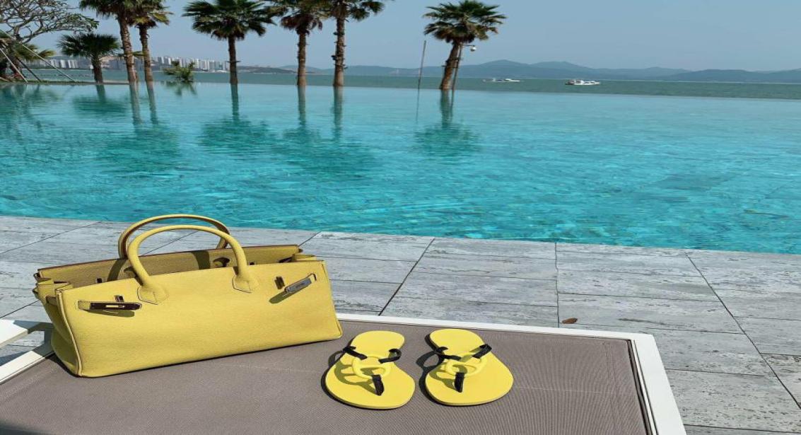 

2021 spring and summer new slippers fashionable temperament highend quality trend flipflops waterproof sandals daily slipper9608010, Pink