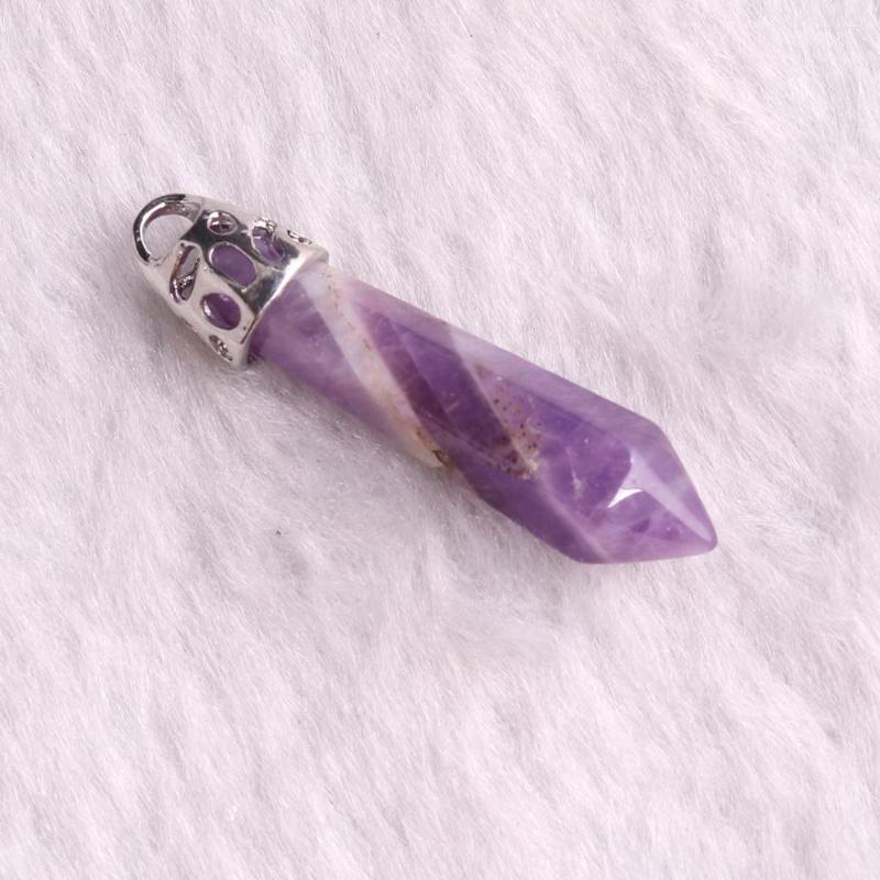 

Pendant Necklaces 1pcs High Quality Hexagonal Necklace For Women Charms Chakra Energy Jewelry Healing Pendulum 32 8mm