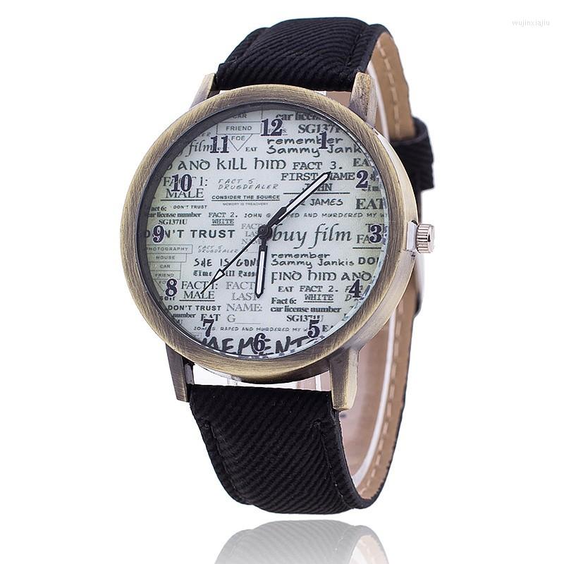 

Wristwatches 2023 Relogio Feminino Retro Style Leather Quartz Analog Women Watch Casual Ladies Watches Wristwatch Bayan Kol Saati Skm, Black