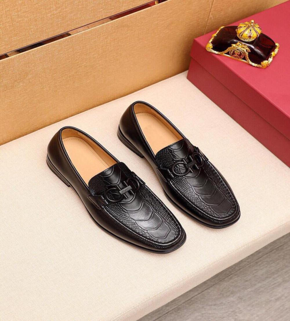 

Men039s Elegant Genuine Leather Dress Shoes High Quality Brand Slip On Party Wedding Dress Shoes Fashion Famous Business Flats 3675799, Black