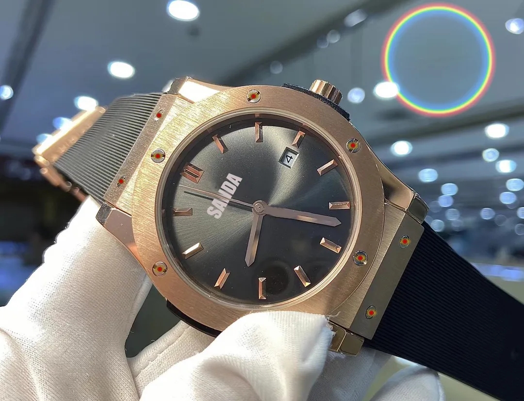 

mens automatic gold Mechanical Watches women dress full Stainless steel Sapphire waterproof Luminous Couples Wristwatches Boutique fashion watch, Color