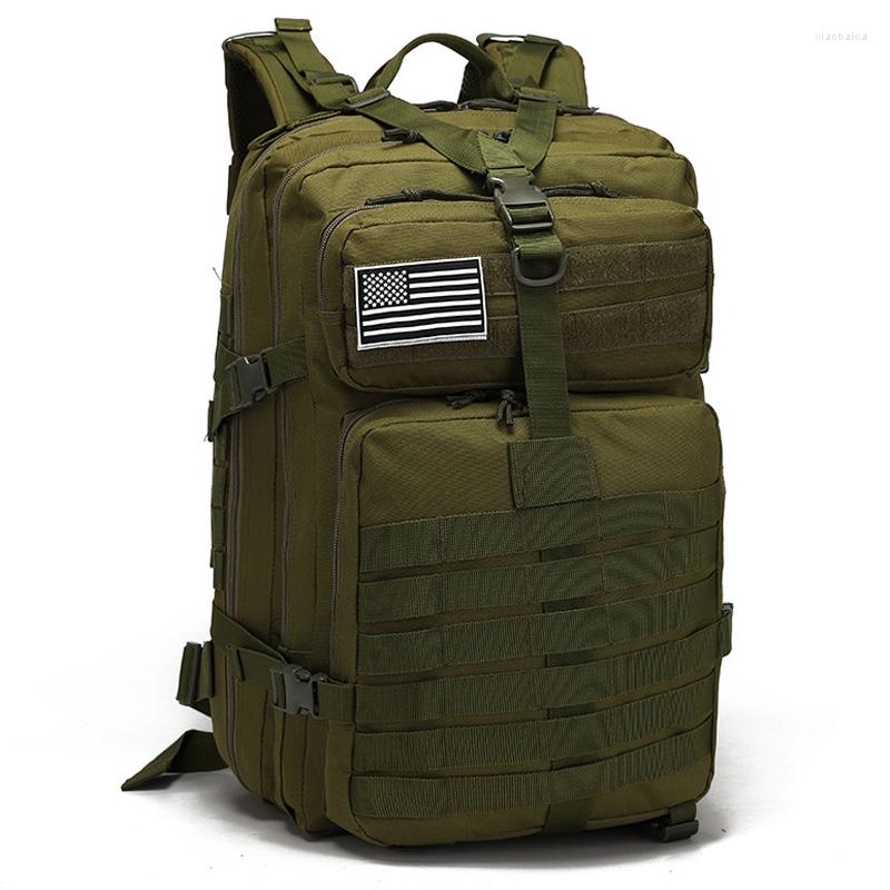 

Backpack 50L Tactical 1000D Nylon Fishing Hunting Waterproof Bag Molle Outdoor Rucksacks Camping Hiking Men's Military Backpacks, Green (50l)