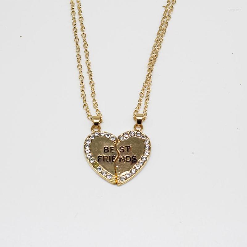 

Pendant Necklaces 1/pair Fashion Couple Cute Love Necklace Tiny Small Heart Choker For Women Chain Smalll Jewelry