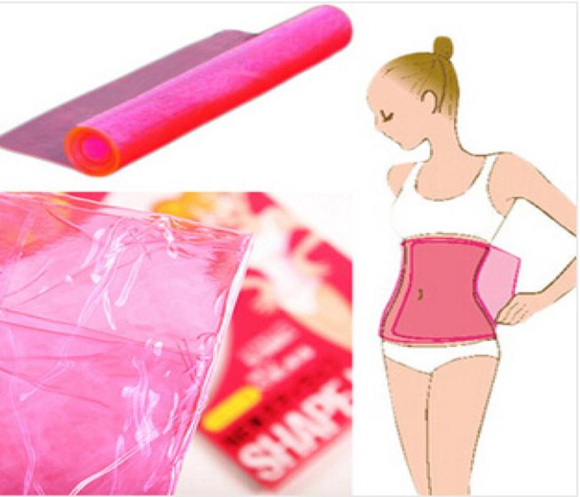 

Sauna Slimming Waist Tummy Belly Belt Wrap Thigh Calf Lose Weight Body Shape Up Slim Belt Body shaper KD19635738, Pink