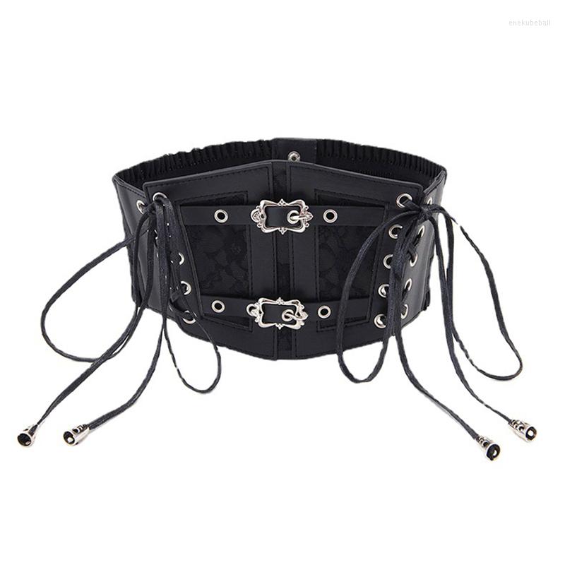 

Belts Punk Corset Underbust Women Elegant Fashion Curved Shaper Modeling Strap Slimming Waist Belt Solid Color Bustiers, Black