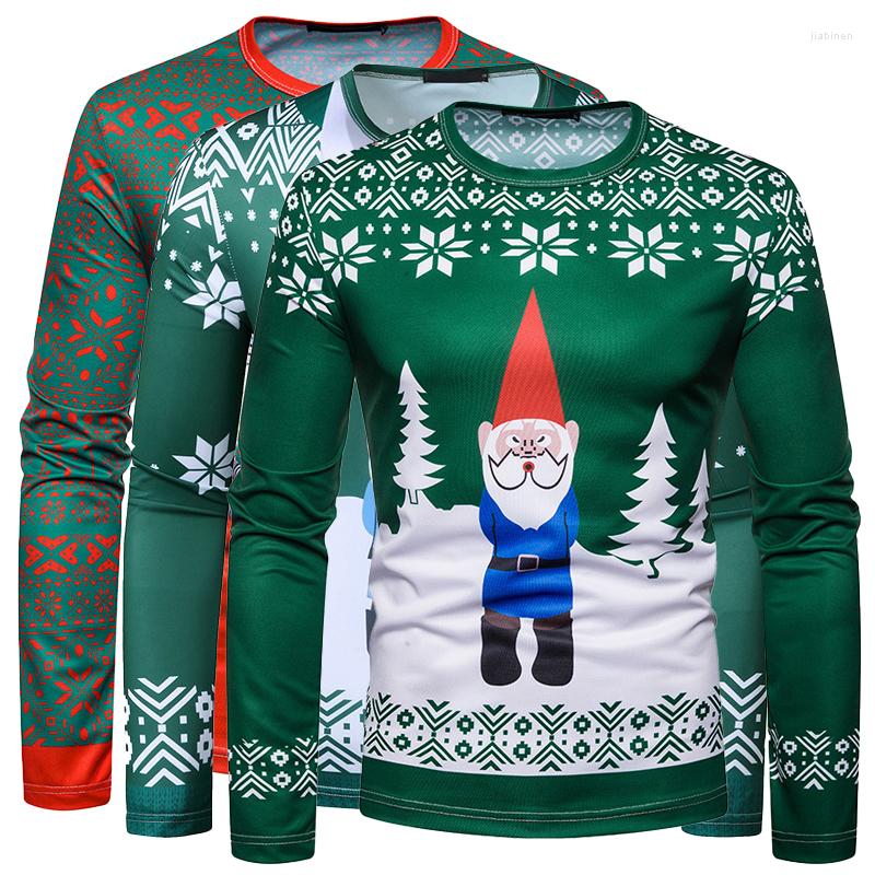 

Men's T Shirts Men's Autumn Long Sleeve T-shirt Male Tshirt Christmas Shirt 3D Print Tee Tops Clothing Streetwear Year O-Neck Clothes, Nsc006-10