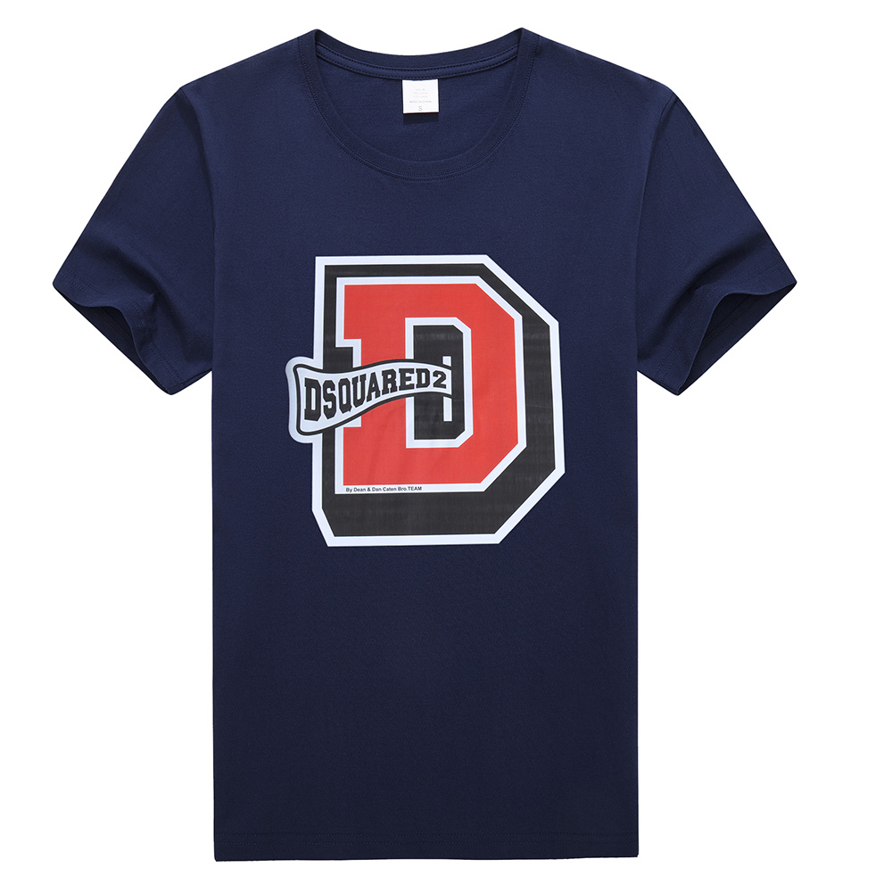 

DSQ2 ICON DSQUARED2 DSQ D2 Mens printed shirts t shirts Brand Classic Fashion Trend for Simple Street Short Sleeve DSQ 2197, Dark grey