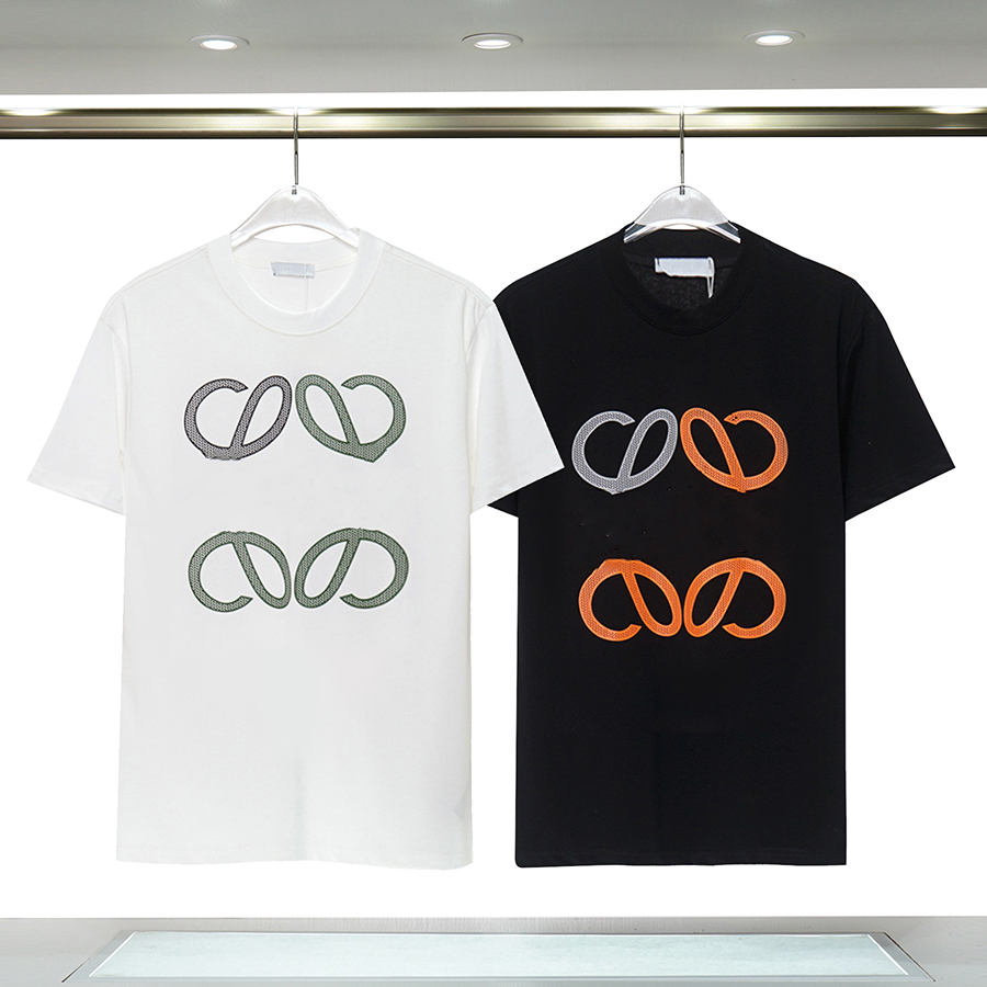 

Mens T Shirt Fashion Loose Tees Shirt Womens Casual Graphic Tee Stylish Breathable Short Sleeve Men Classic Letters Designer T-shirt 23SS, White