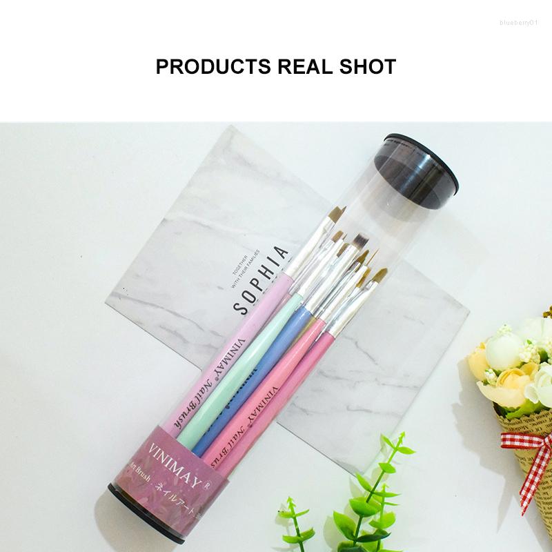 

Nail Art Kits Diy Nails Manicure Pen Uv Gel Polish Brush French Stripes Liner Design Painting 12pcs Set Brushes