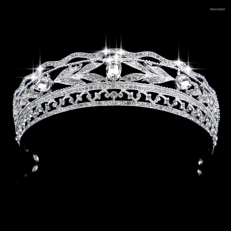 

Hair Clips Bridal Crown Tiara Women Headdress Rhinestone Wedding Accessories Jewelry