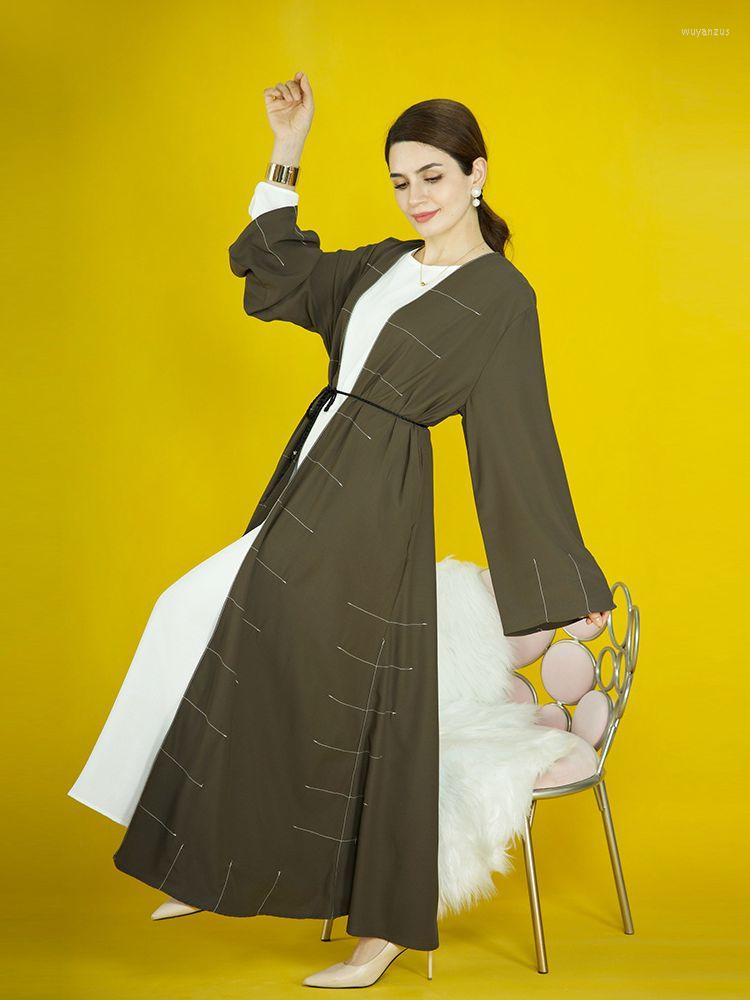 

Ethnic Clothing Ramadan Eid Mubarak Turkish Prayer Islam For Women Kimono Abaya Dubai Kaftan Muslim Dress Robe Longue Femme Musulmane
