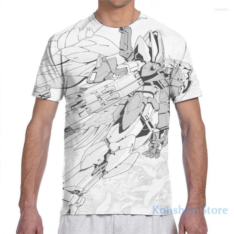 

Men's T Shirts Wing Gundam Zero Custom Men T-Shirt Women All Over Print Fashion Girl Shirt Boy Tops Tees Short Sleeve Tshirts, 2-men