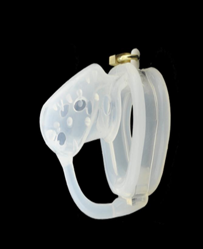 

Doctor Mona Lisa Male Soft Silicone Chastity Cage White Black Device Belt with Barbed Spikes In Its Cage 3 Ring Sizes Bondage 3015288