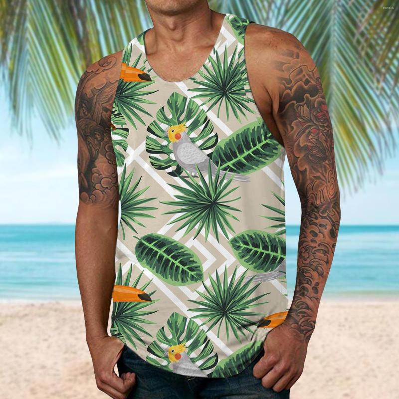 

Men's Tank Tops Shirts Long Sleeve Men Fashion Spring Summer Casual Sleeveless O Neck Printed Blouse Mens Small, Green