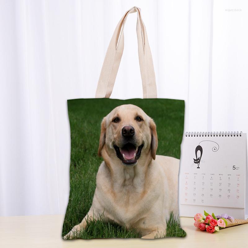 

Evening Bags Dog Labrador Retriever Tote Bag Women Canvas Fabric Eco Reusable Shopping Traveling Beach Casual Useful Shoulder, 25