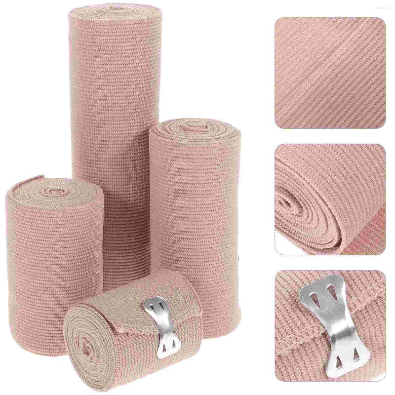 

Knee Pads 4 Pcs Wrist Grips Self Adhesive Bandage Roller Tape Fabric Brace Athletic Tattoo Grip Cover Wrap Pressurize, Skin
