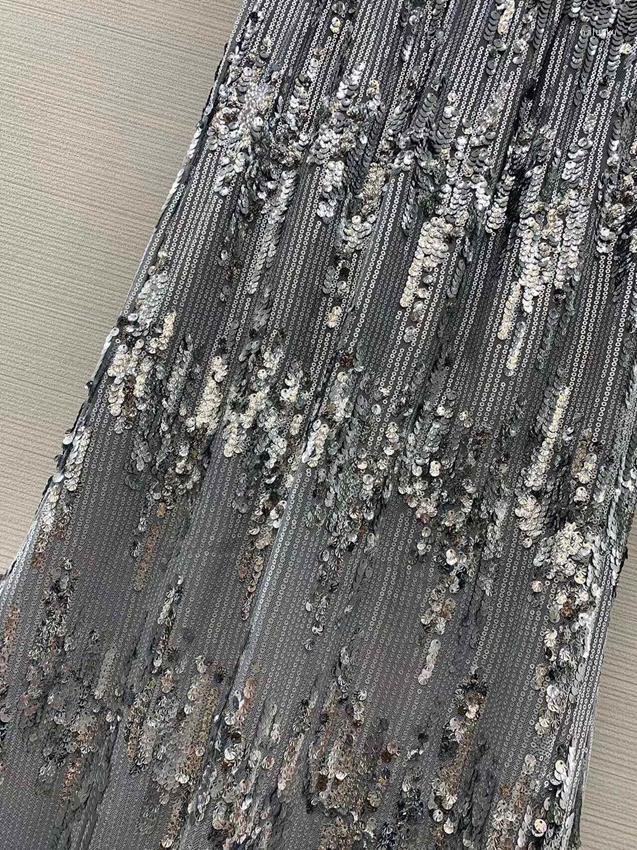 

Skirts 2023 Women Fashion Sexy Casual Full Body Sequins Reflective Hip Wrap Long Skirt 0311
