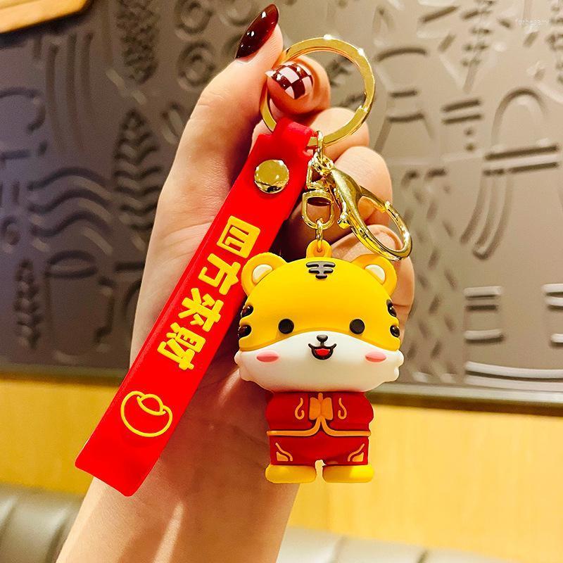 

Keychains Cute Tiger Female Tang Doll Key Chain Car Bag Pendant Birthday Gift For Women Keyring Accessories Keychain RingKeychains Forb22