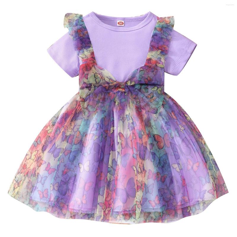 

Girl Dresses Toddler Girls Child Short Sleeve Leopard Prints Lace Dress Summer Beach Sundress Party 5t Princess, Black