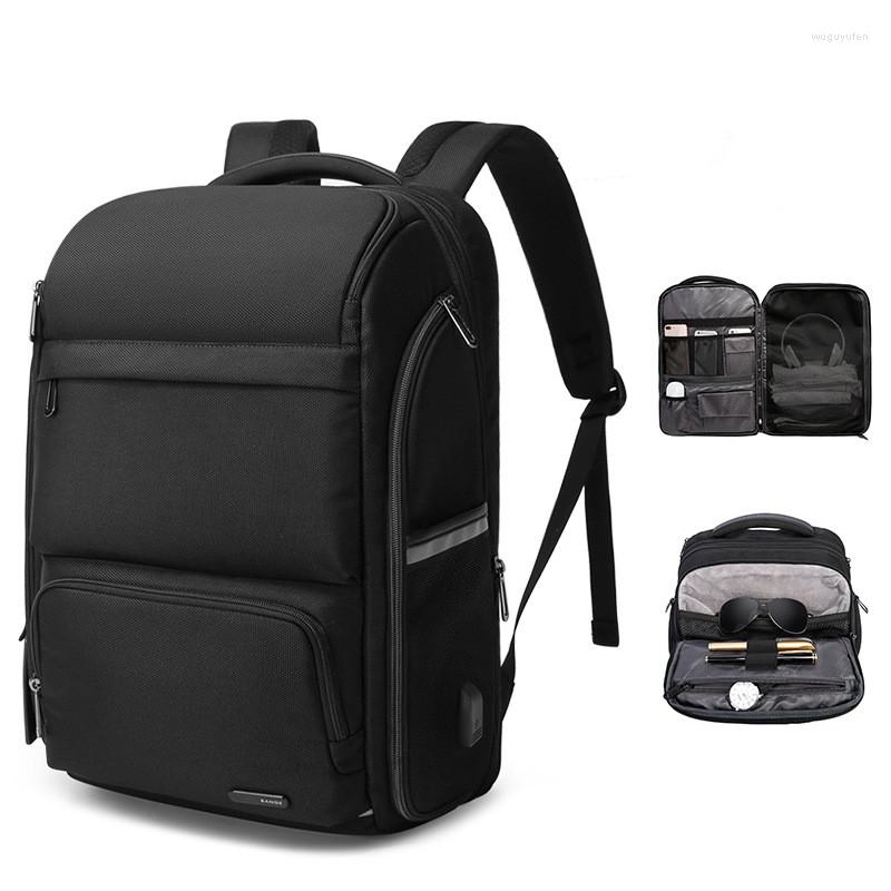 

Backpack Men High Capacity Casual Outdoor Travel Bag Usb Charging 15.6 Inch Designer Business Waterproof Mochila Backpacks, Black