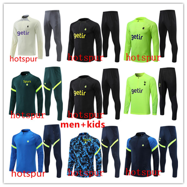 

2022 2023 spurs soccer tracksuit SET training suit 22 23 24 Long sleeve tracksuit football jacket chandal futbol adult and kids survetement, 08