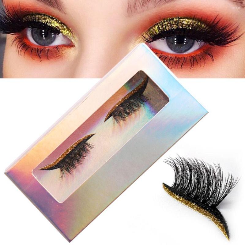 

False Eyelashes Tools Handmade Mink Dramatic 3D Faxu Long Lazy With Eyeshdow Set