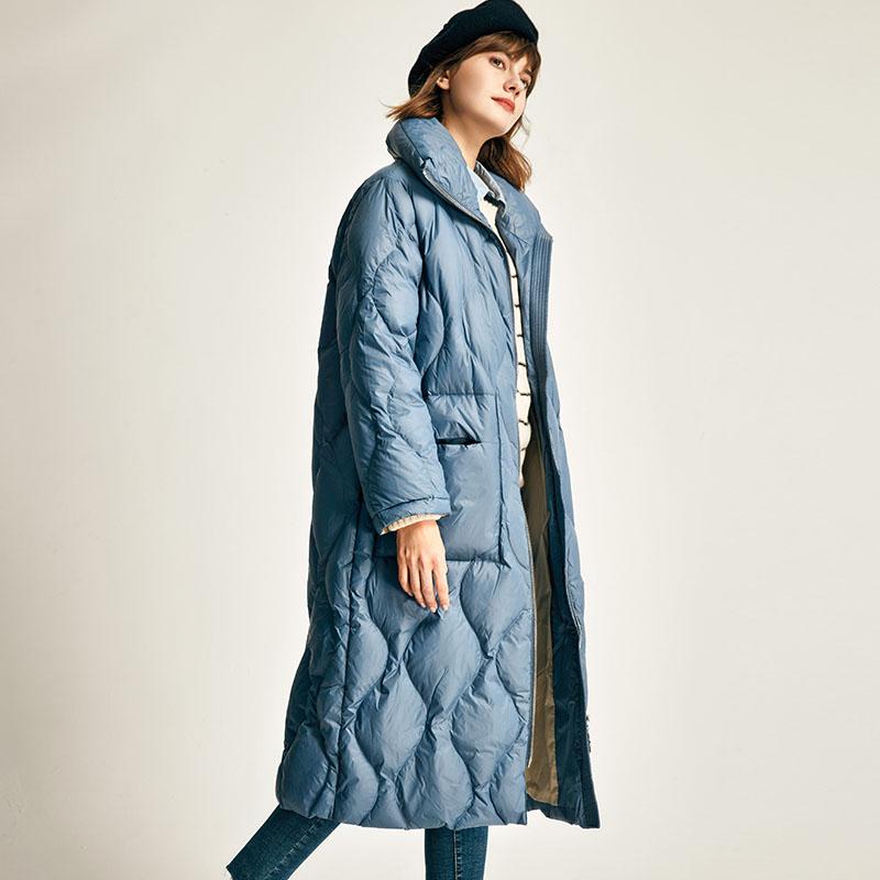 

Parkas Winter Jacket Women 2021 Female Warm Ultra Light White Duck Down Jacket Women Loose Long Down Parka Windproof Women Down Coats, Black