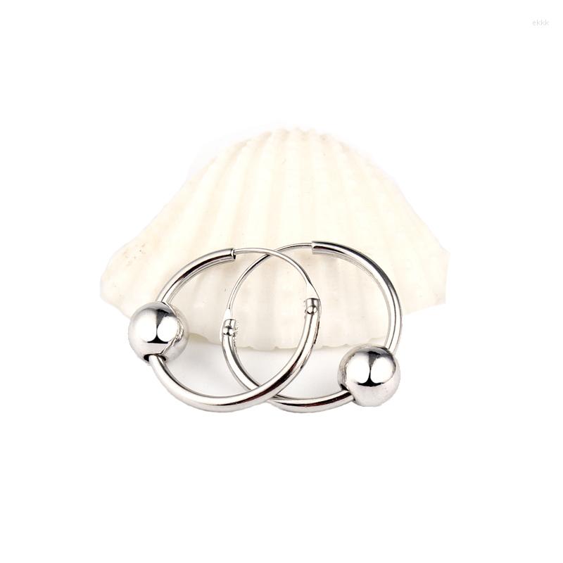 

Dangle Earrings Dayoff European Bali Ball Wrap Loop Circle For Cartilage Small Round Endless Earring Women Jewelry E670
