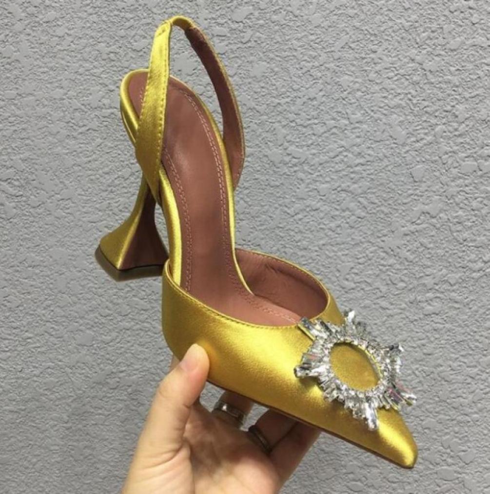 

2022 dress Shoes 7cm 10cm Begum bowknot butterfly PVC pumps high heels rhinestone Transparent diamond sandals shine cap toe fine t5886398, Grey