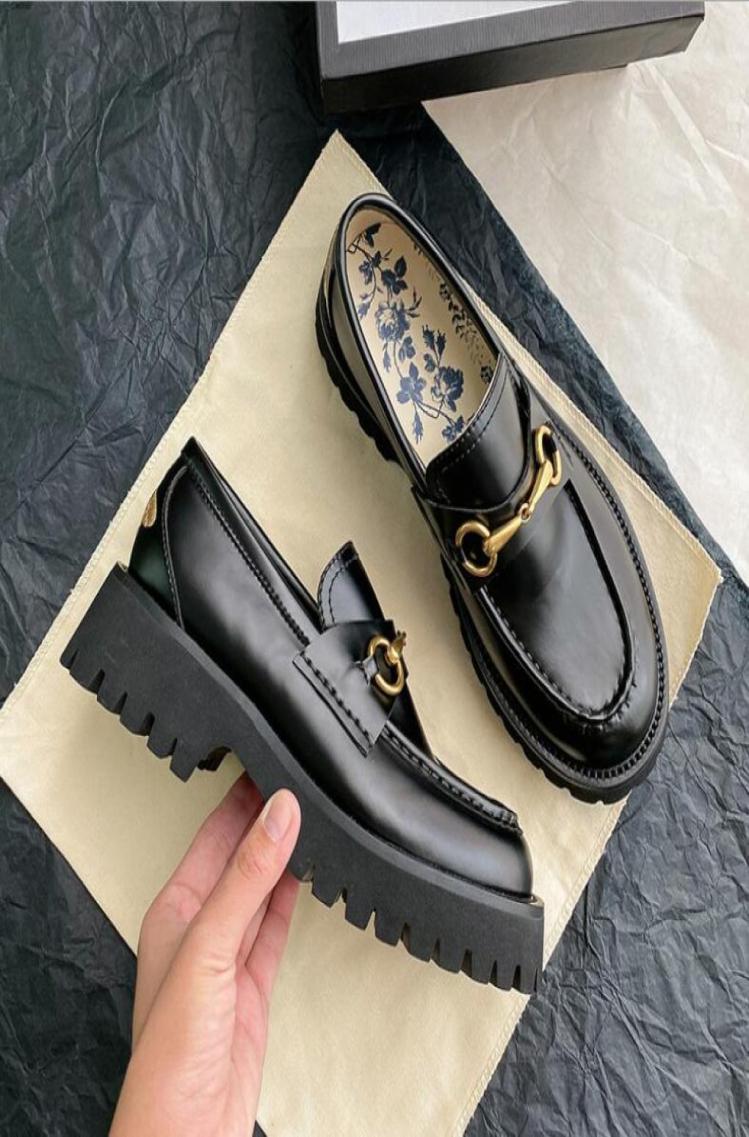 

Luxury designer shoe Women Lug Sole Horsebit woman Loafer Shoes Goldtoned Embroidery Bee Slip On Platfrom Sneakers Lady Leather W5573485, Gold