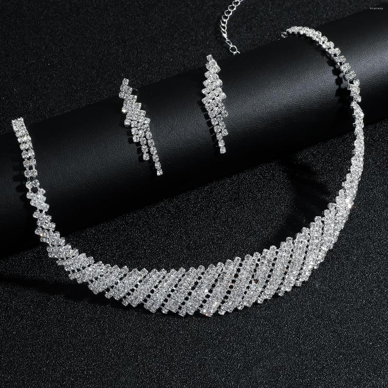 

Choker Women Crystal Diamante Rhinestone Necklace Wedding Bridal Party Chain Jewelry Gift