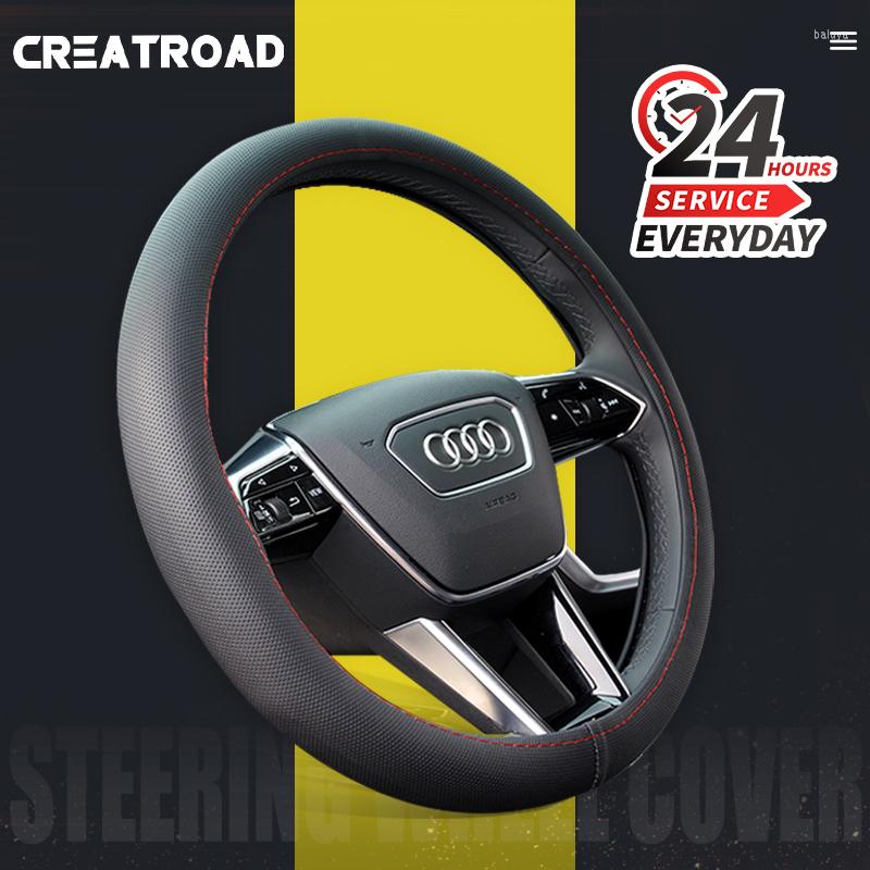 

Steering Wheel Covers 38cm Artificial PU Leather Car Cover Universal Volant Funda Non-slip Auto Parts Interior Accessories Fasion