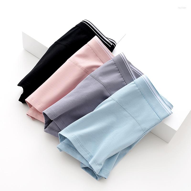 

Underpants MINDYGOO High Quality Custom Logo Factory Personalized Underwear 50 Combed Cotton Men's Boxer Shorts Breathable Four Corners, Blue