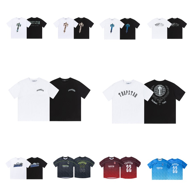 

Men' T-shirts Trapstar T Shirt Designer Shirts Jersey Print Letter Luxury Shirts Rainbow Color Summer Sports Fashion Cotton Cord Top Short Sleeve, 30