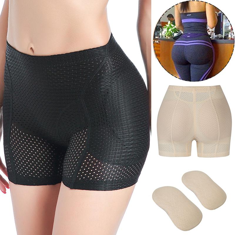 

Women's Shapers BuLifter Hip Enhancer Pads Underwear Shapewear Padded Control Panties Shaper Booty Fake Pad Briefs Boyshorts Push Up, Beige
