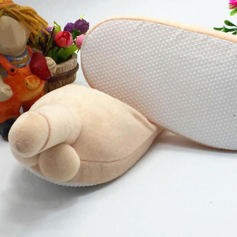 

Slippers 1 Pair Winter Non Slip Plush Flat Funny Modeling Home Men Women Fashion Creativity Warm