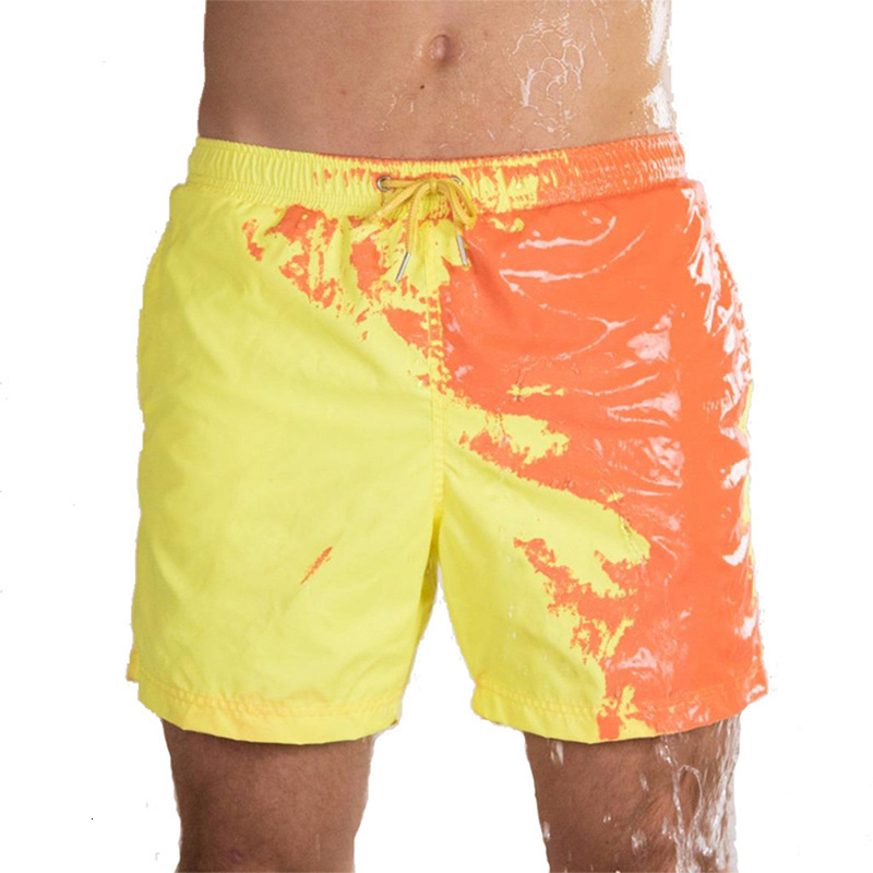 

Men's Shorts Magical Change Color Beach Summer Men Swimming Trunks Swimwear Swimsuit Quick Dry bathing shorts Pant Drop 230419, Blue