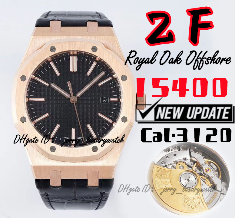 

ZF Luxury Men's watch 15400 Ultimate version, 41mm CAL.3120 mechanical movement, power storage time 41 hours. belt gold steel with black dial, Only box.no watch
