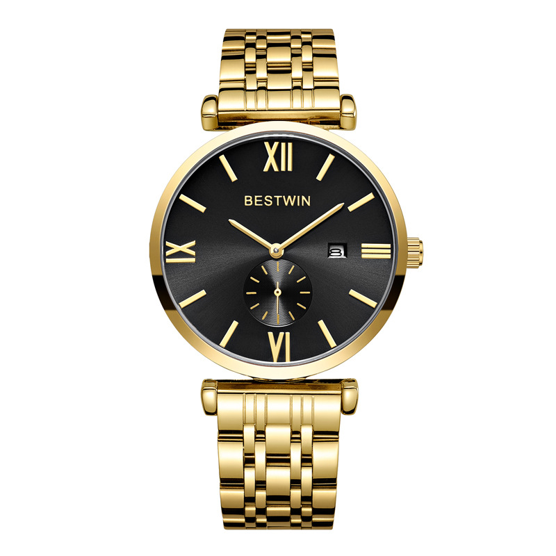 

Designer watches movement Watches high quality uartz watch mens cross-border wrist watche calendar Business Complete Calendar Quartz-Battery, C6