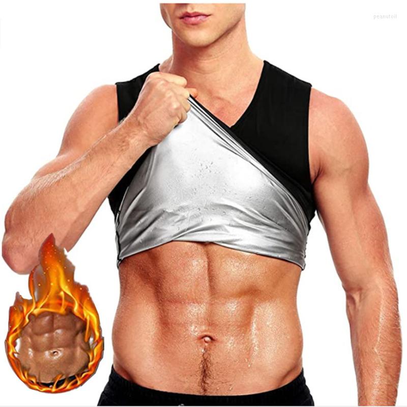 

Men's Body Shapers Sweat Sauna Men's Shaper Vest Waist Trainer Tank Tops Tummy Control Corset Slimming Shapewear Heat Trapping Fitting