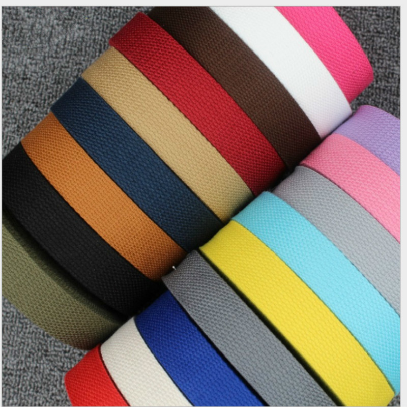 

Bag Parts Accessories 5 Meter 25mm 32mm 38mm Black Red Yellow Gray Blue Webbing Case Bag DIY Shoulder Strap Accessories 230419