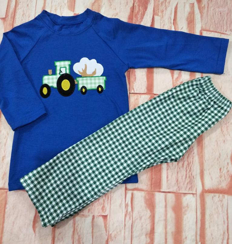 

Clothing Sets Boutique Baby Boy Clothes Outfit Car Pattern Blue Color Top Kids Set Toddler Suits, A185