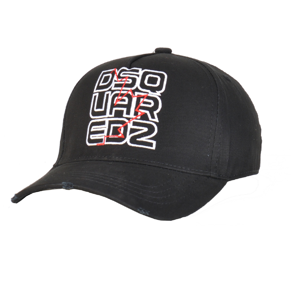 

DSQ2 DSQUARED2 ICON DSQ D2 New cap Men Women High Quality Gauze Mesh Baseball Tennis Fashion Casual Sun Hat D235, Black