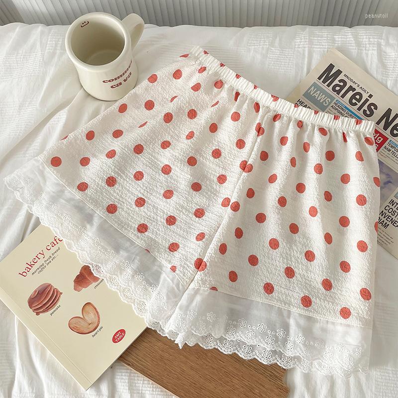 

Women's Sleepwear Women Pajama Shorts 2023 Summer Printed Sleep Bottoms Fashion Home Safety Short Pants Thin Comfortable Cute Girls JK, Color-2