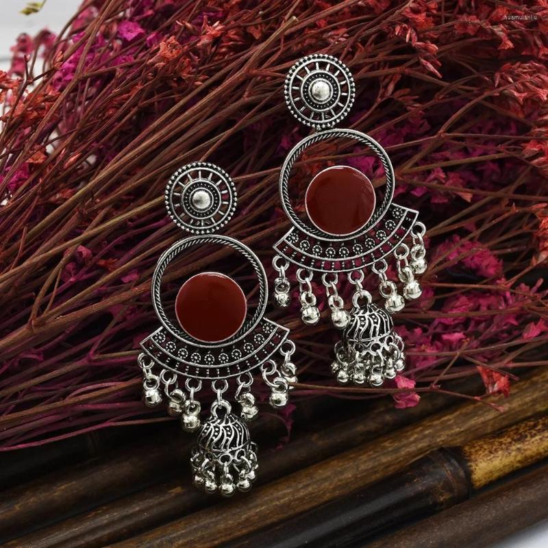 

Dangle Earrings Vintage Ethnic Gypsy For Women Ladies Metal Bells Tassel Drop Boho Brincos Turk Tribal Jewelry