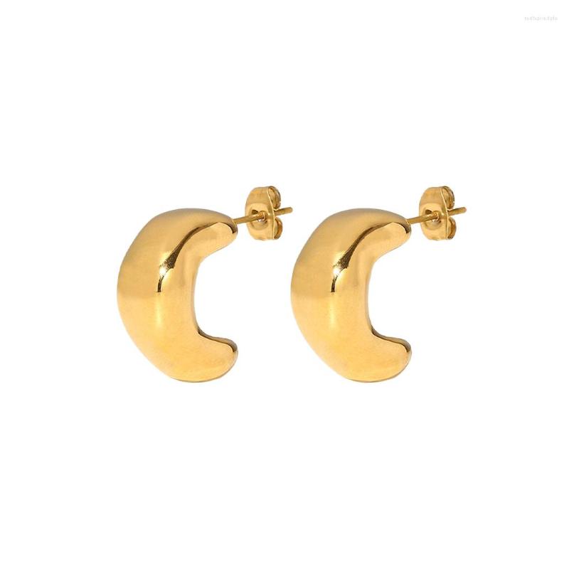 

Stud Earrings 1 Pair C-shape Fashion Holiday Birthday Party Wedding Engagement Bridal Decoration Ear Jewelry Ladies