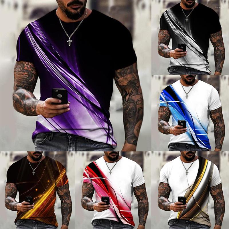 

Men's T Shirts Men's Shirt Graphic 3d O Neck Black White Stripes Oversized Clothing Casual Daily Top Streetwear Short Sleeve Apparel