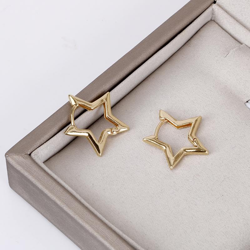 

Hoop Earrings Hgflyxu Gold Silver Color Huggie For Women Cute In Star Accessories Girl Trendy Female's Jewelry 2023
