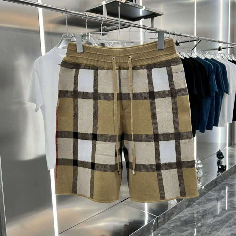 

mens short trousers designer shorts wool knitted casual pants summer Burb men women fashion beach vacation five-point pants, Khaki